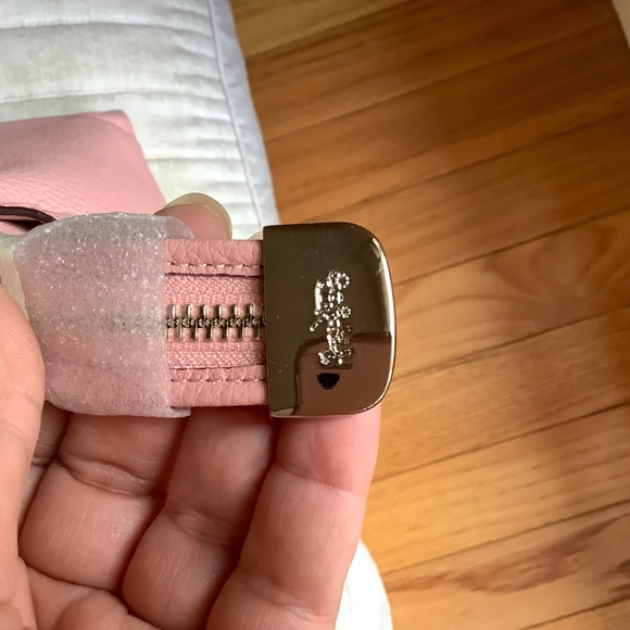 Coach Emma Satchel Crossbody Bag Pebble Leather Petal - Picture 9 of 16